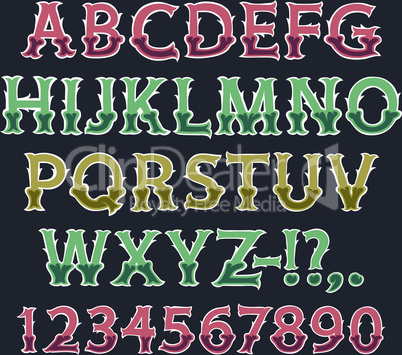 Halloween Colorful Bone Font