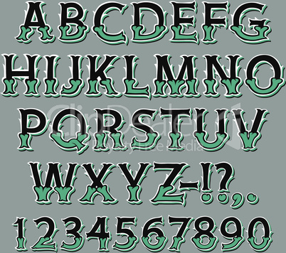 Halloween Bone Isometric Font