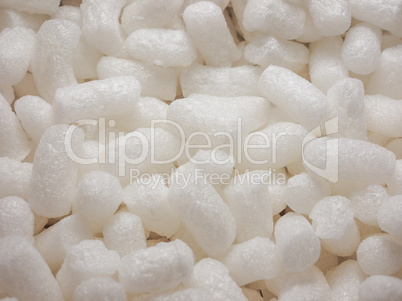 White polystyrene beads background