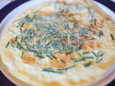 Omelette with chives