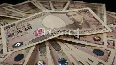 Japanische Yen drehen