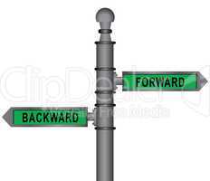 Signpost forward and backward
