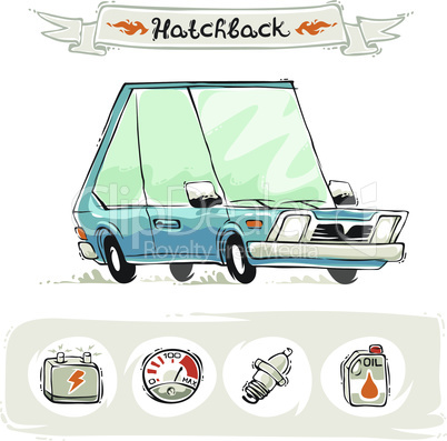 Retro Small Hatchback Set
