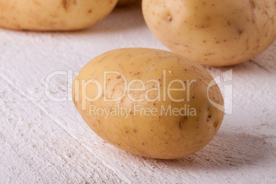 Farm fresh washed whole potatoes