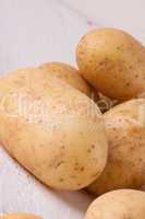 Farm fresh washed whole potatoes