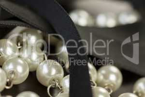 String of shiny grey beads