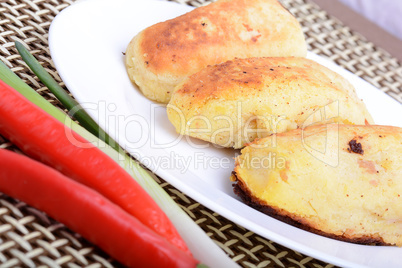 chicken chop with red pepper