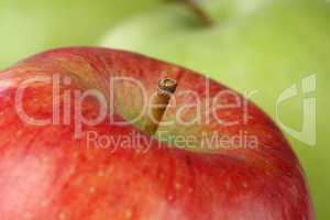 Nahaufnahme roter Apfel Frucht