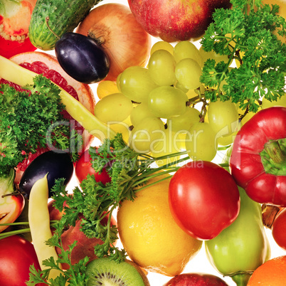 fresh fruits and vegetables