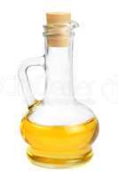 Glass carafe with vegetable oil