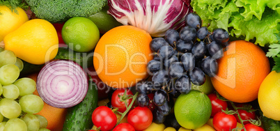 set fruit and vegetable