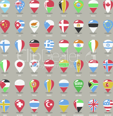 Set of Flat Map Pointers With World States Flags