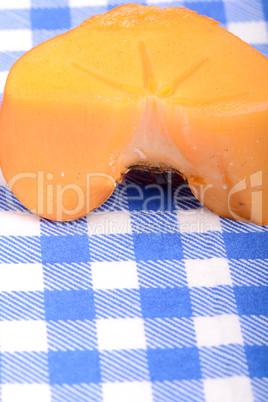 persimmon slice close up