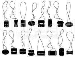 Set of different dog tags