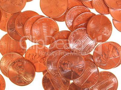 Dollar coin 1 cent wheat penny cent