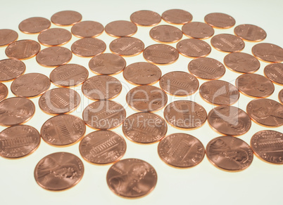 Dollar coins 1 cent wheat penny cent