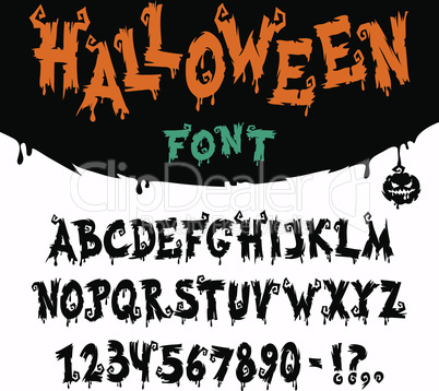 Halloween Vector Font