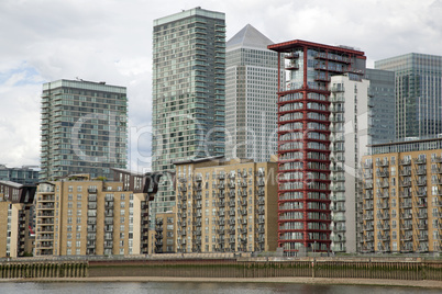 Moderne Architektur in Canary Wharf, London,England