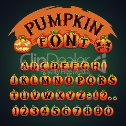 Halloween Pumpkin Font