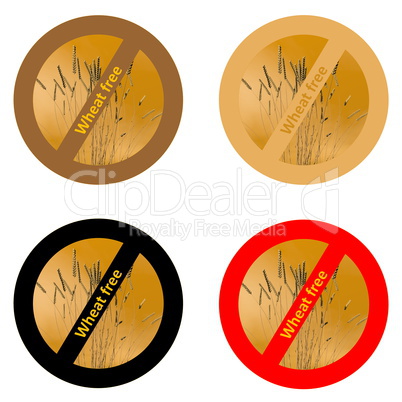Stickers for wheat free products
