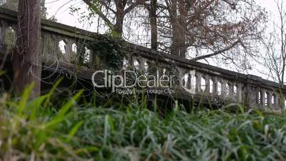 Old Balustrade with Barbed Wire
