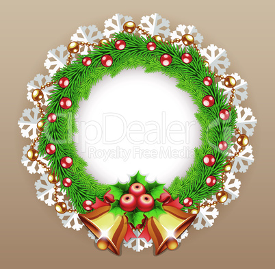 Christmas Wreath with Bells