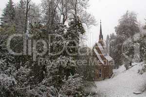Winter landscape / snow in the village