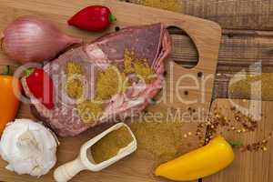 Food for cooking steak