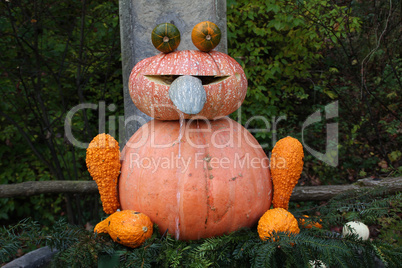 Pumpkin sculpture