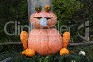 Pumpkin sculpture