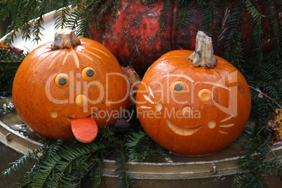 Pumpkin sculpture