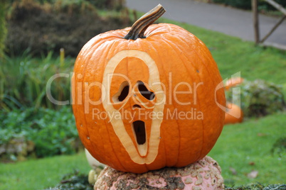 Pumpkin sculpture