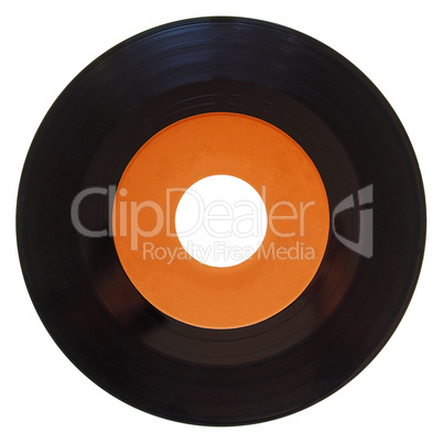 Vinyl record isolated