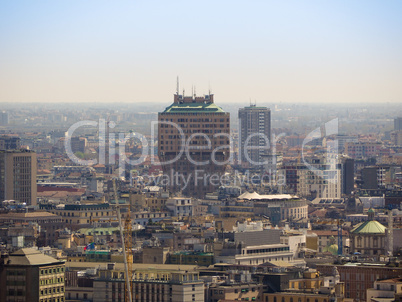 Milan aerial view