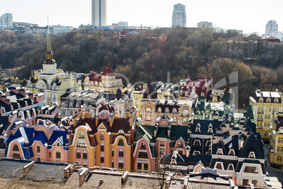 Vozdvizhenka elite district in Kiev, Ukraine