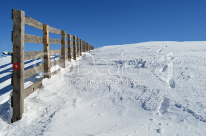 Wooden fence