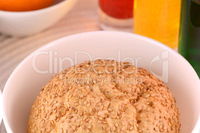 sweet cake on white plate and fruits