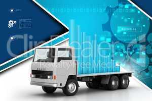 Transportation of business graph in  truck