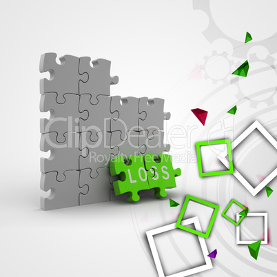 Loss in puzzle piece