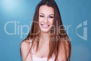 Gorgeous laughing playful young woman