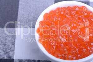 red caviar close up