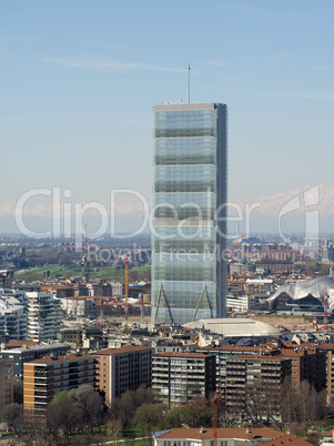 Milan aerial view