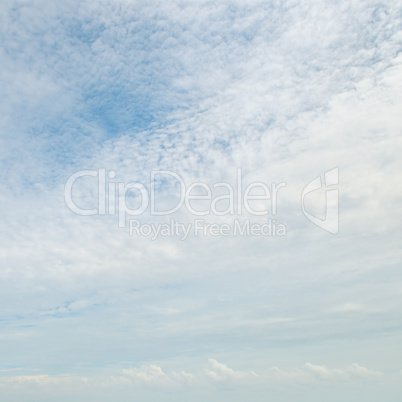 clouds in the blue sky