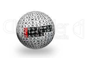 CLV Customer Lifetime Value 3d ball