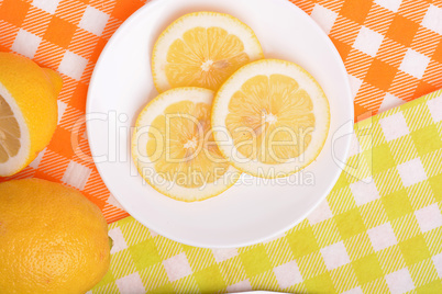 juicy ripe lemons close up