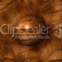 Abstract Brown Globe
