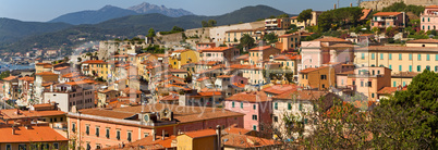 Panorama von Portoferraio, Insel Elba, Italien