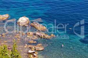 Küste der Insel Elba, Toskana, Italien