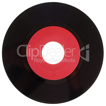 Vinyl record isolated