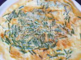 Omelette with chives
